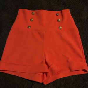Pink High Waist Shorts